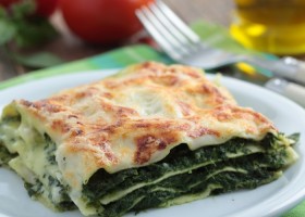 Lasaña de ricotta y espinacas