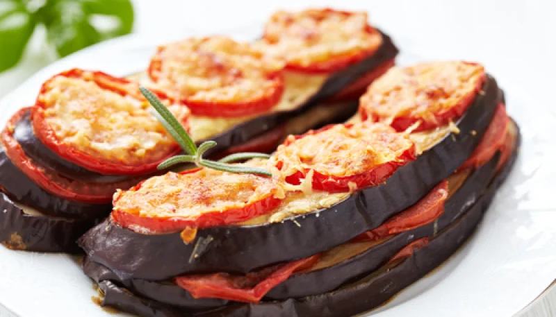 Milhojas de berenjenas