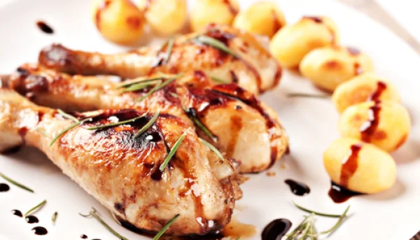 Muslos de pollo con vinagre balsámico de Modena