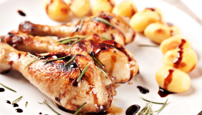 Muslos de pollo con vinagre balsámico de Modena