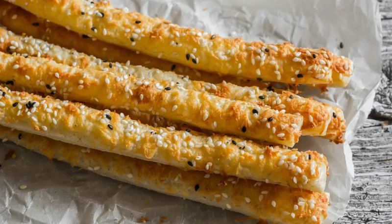 Palitos de Parmesano y sésamo