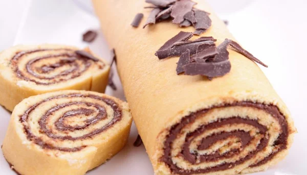 Brazo de gitano de nutella/nocilla