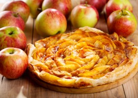 Tarta de manzana con hojaldre