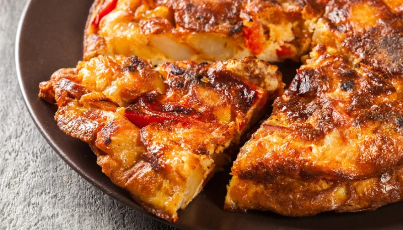 Tortilla de patatas con chorizo