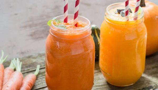 Batido de calabaza y zanahoria