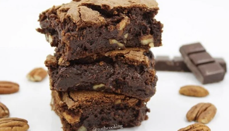 Brownies de chocolate y nueces