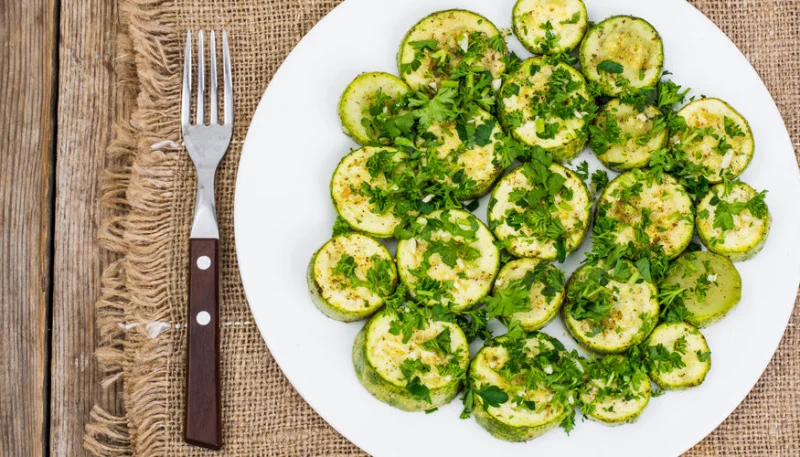 Calabacín a la menta