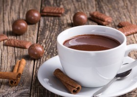 Chocolate caliente con canela