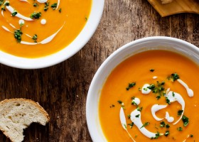 Crema de zanahoria con naranja