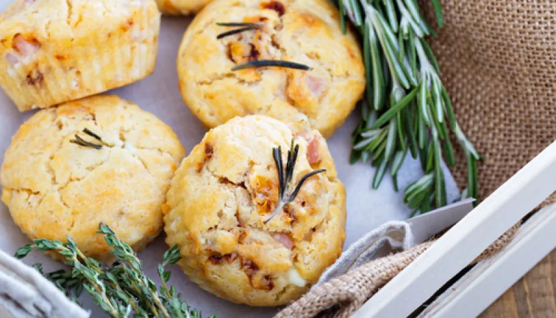 Cupcakes de bacon y queso