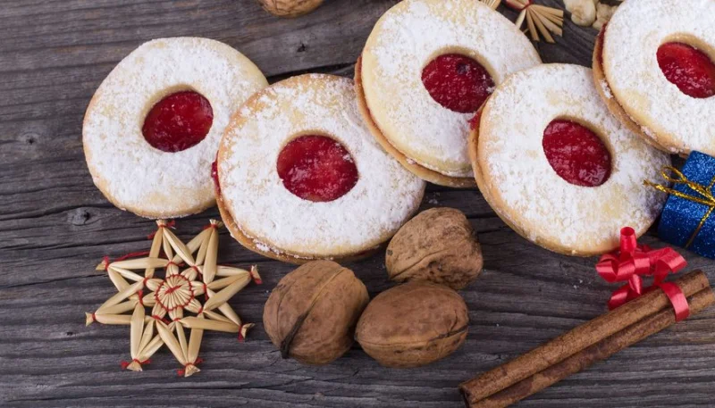 Galletas con mermelada