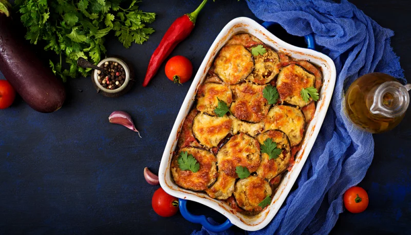 Gratinado de berenjenas con Gorgonzola