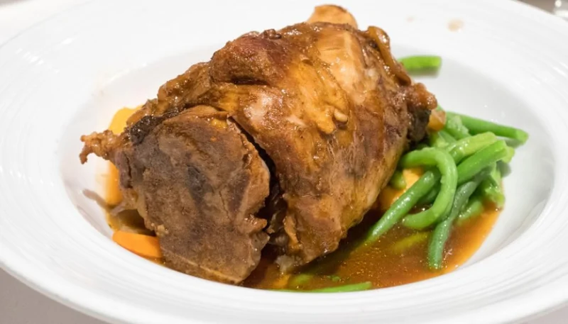 Filete de cerdo con judías verdes