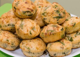 Muffins de espinacas y mozzarella