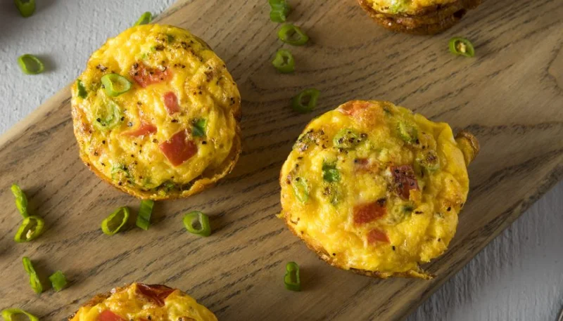 Muffins de bacon y cebolla