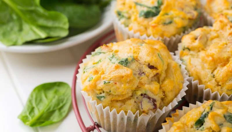 Muffins de espinacas y patatas