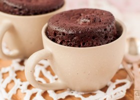 Pastel de Nutella en taza