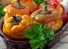 Pimientos rellenos al horno