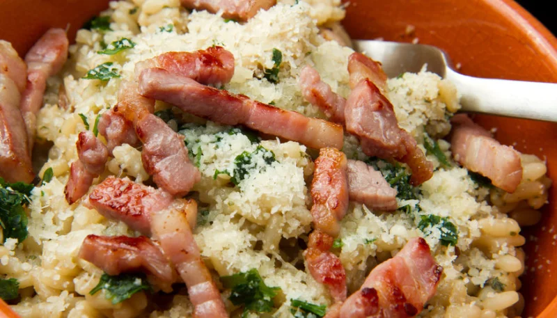 Risotto a la carbonara