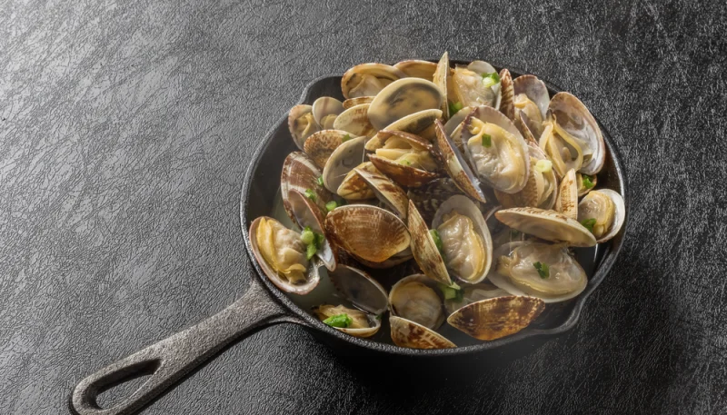 Almejas a la plancha