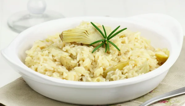 Arroz de alcachofas