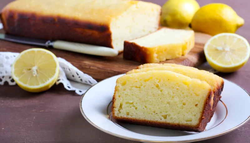 Bizcocho de limón en el microondas
