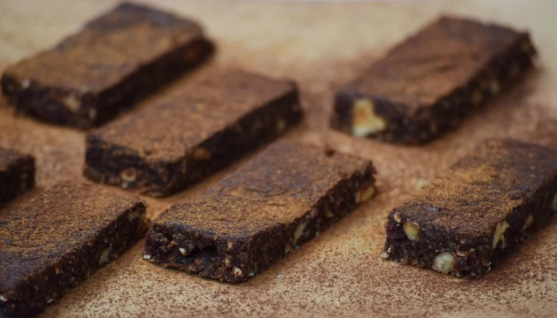 Brownie vegano de algarroba