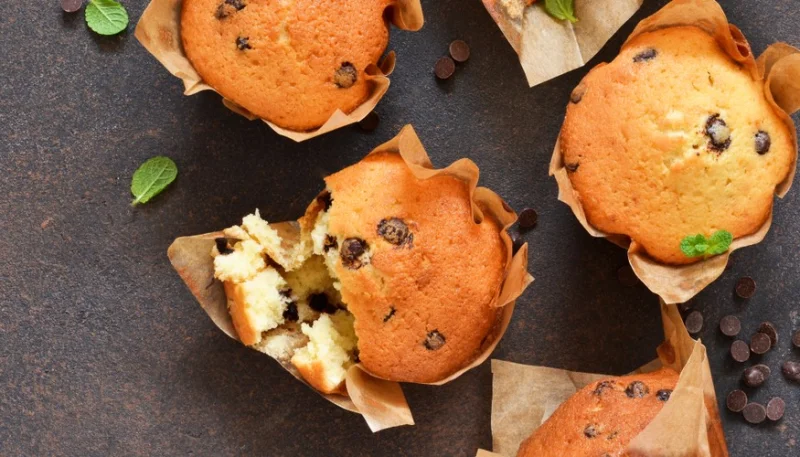 Magdalenas de chocolate y naranja