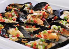 Mejillones con vinagreta