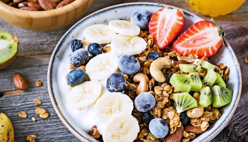 Muesli con fruta
