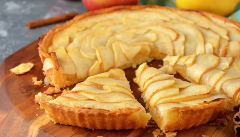 Tarta de manzana en el microondas