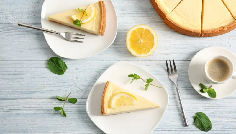 Tarta de queso y limón