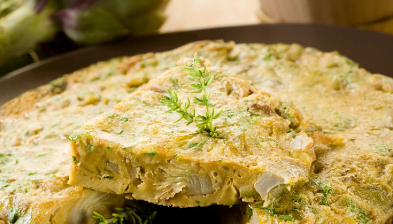 Tortilla de alcachofas