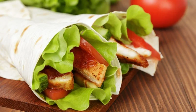 Fajitas de pollo, bacon y queso