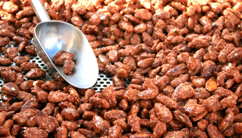 Almendras garrapiñadas