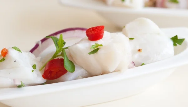 Ceviche de bacalao