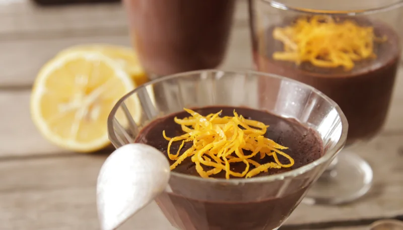 Crema de chocolate y naranja