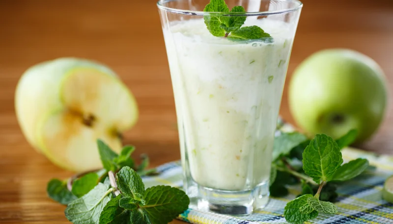 Crema de manzana y plátano