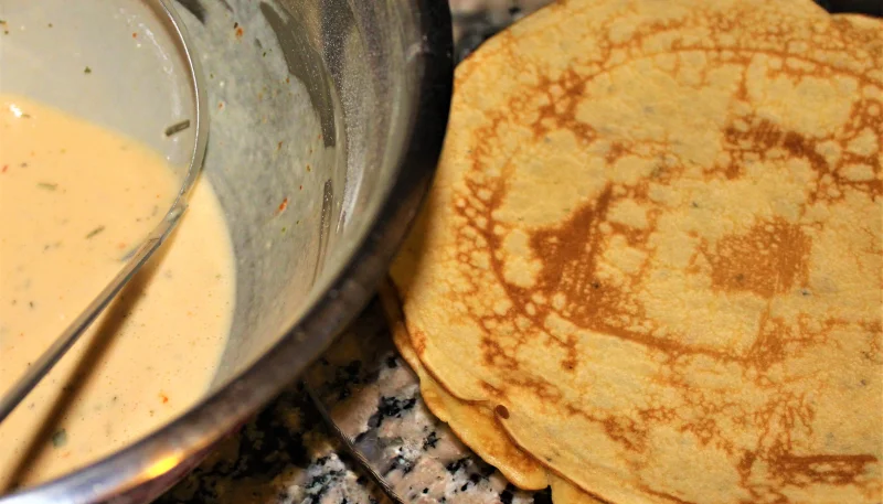 Crepes con hierbas