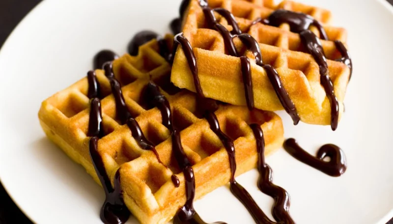 Gofres de chocolate para Carnaval