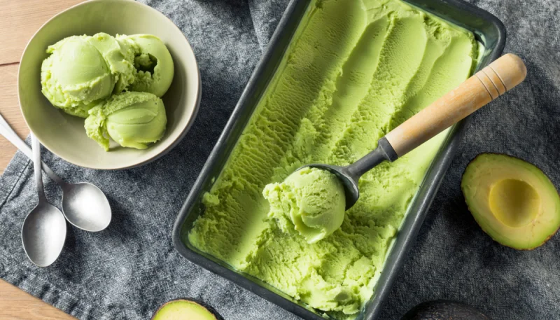 Helado de aguacate