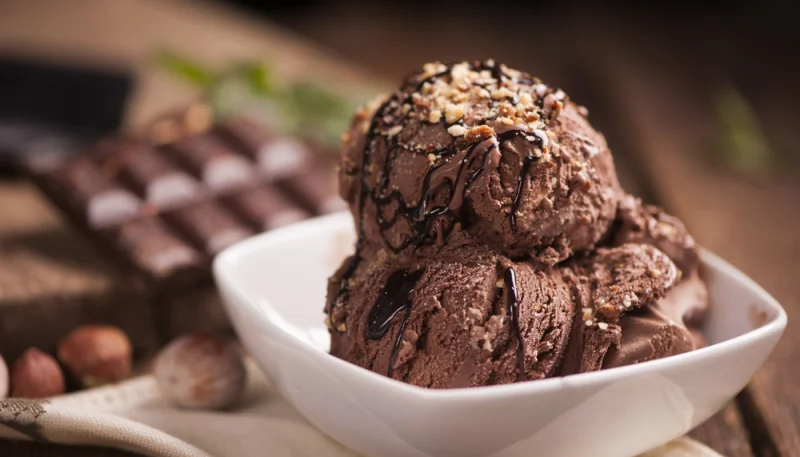 Helado de chocolate vegano