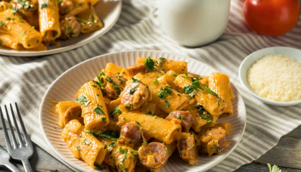 Macarrones con salchichas