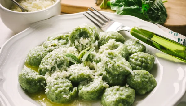 Ñoquis de espinacas caseros