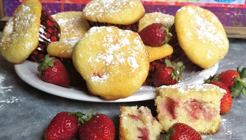 Muffins de fresas