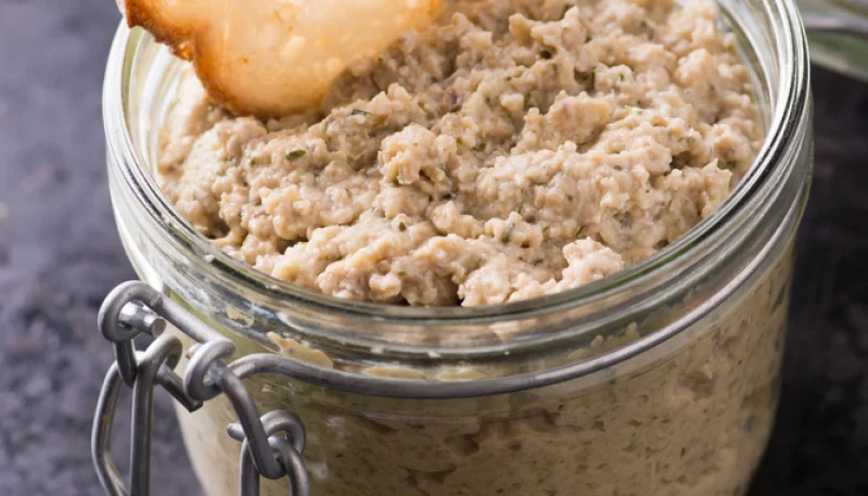 Paté de champiñones y nueces