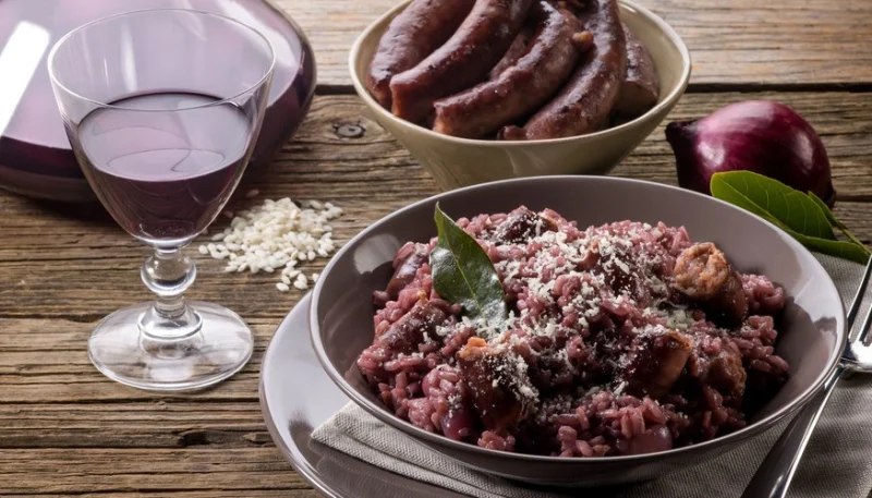Risotto de vino tinto