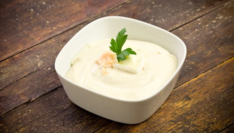 Salsa de queso vegana