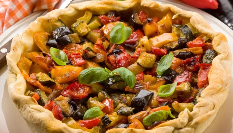 Tarta a los tres pimientos