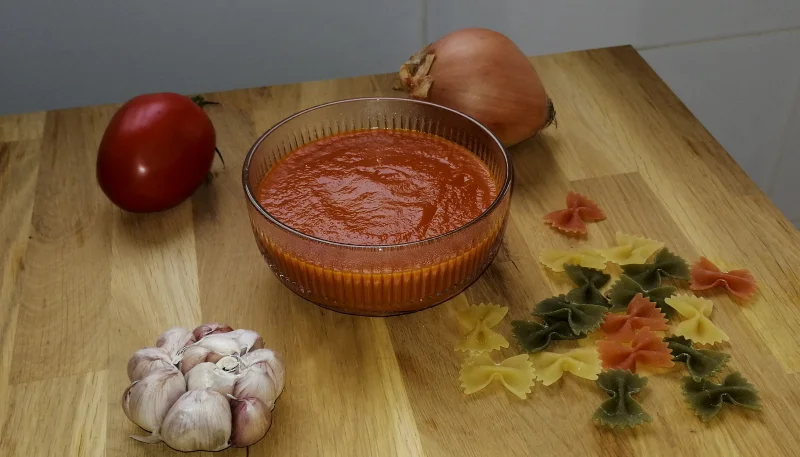 Tomate frito con verduras